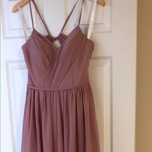 Azazie Dusty Rose Cora Bridesmaids Dress